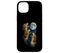 Three Beagle Howling At The Moon 3 Beagle Moon Custodia per iPhone 14 Plus