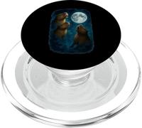 Three Capybara Howling At The Moon 3 Capybara Moon PopSockets PopGrip per MagSafe