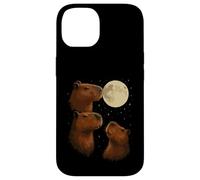 Three Capybara Moon 3 Capybara Howling At The Moon Custodia per iPhone 14