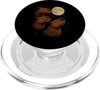 Three Capybara Moon 3 Capybara Howling At The Moon PopSockets PopGrip per MagSafe