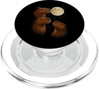 Three Capybara Moon 3 Capybara Howling At The Moon PopSockets PopGrip per MagSafe