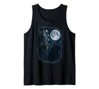 Three Cats Howling At The Moon 3 Cat Moon Canotta