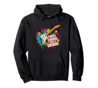 Three Chords And A Grudge Chitarrista Punk Rock Chitarra Felpa con Cappuccio