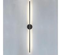 Three-Color Dimmable Wall Mounted Light Aluminum Wall Sconce Creative Led Wall Lantern Wall Lamp for Bedroom Living Room Bedside Decor Lamp/Nero/100Cm