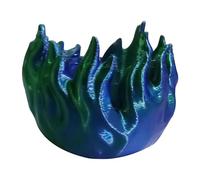 Three D Printed Drink - Gradient Cerulean Fire Motif Base Stand Decorativo, Isolato Bevanda Lattina Giacca | Frigorifero 12 oz Sottile Regolare Soda Container Cooler Wrap