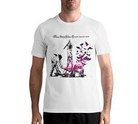Three Days Grace Maglietta da uomo in cotone a maniche corte Top da uomo estate casual magliette nere, bianco, M