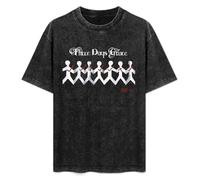 Three Days Grace T-shirt oversize vintage da uomo in cotone con grafica a maniche corte camicie girocollo abbigliamento unisex magliette, Stile-2, L