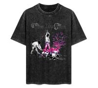 Three Days Grace T-shirt oversize vintage da uomo in cotone con grafica a maniche corte camicie girocollo abbigliamento unisex magliette, Stile:, S