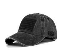 Three-dimensional embroidery baseball cap American flag embroidered peaked cap sun hat Velcro cap curved brim hat USA hat
