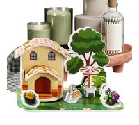 Three-Dimensional Puzzle Set, Children Three-Dimensional Puzzle Education Toy, Miniature Scene Early Learning Interaction Activity for Boys, Girls and Home Fun, 4.72 inches