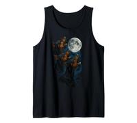 Three Doberman Pinscher Howling At The Moon 3 Dobie Moon Canotta