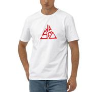 Three Feather Suspension Maglietta in Cotone Vasco Rossi Blasco Logo Concerto Maglietta in 001, Maglietta in 014, White XL