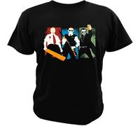 Three Flavours Cornetto Trilogy T Shirt Shaun of The Dead Men Cotton Hot Fuzz Tops The World's End Tshirt Tees Black M