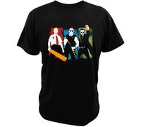 Three Flavours Cornetto Trilogy T Shirt Shaun of The Dead Men Cotton T-Shirt Hot Fuzz Tops The World's End Tshirt Tees Black L