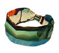 Three Foxes Over the River - Fascia elastica da donna, a turbante, morbida, antiscivolo, per yoga, allenamento, sport, corsa