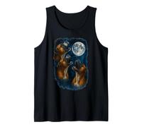Three German Boxer Howling At The Moon 3 Boxer Moon Canotta