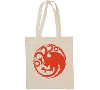 Three head creature naturale cotone Tote Bag Bianco