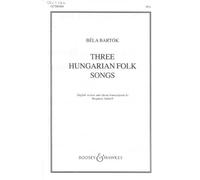 Three Hungarian Folk Songs: choir (SSA) and piano. Partition de chœur.