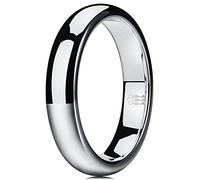 THREE KEYS JEWELRY Fede nuziale in tungsteno, per uomo e donna, 2 mm, 4 mm, 6 mm, 8 mm