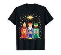 Three Kings Day Epifania Celebration Tee Christianity Maglietta