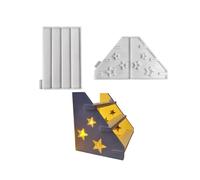 Three Layered Resin Shelf Silicone Molds for Epoxy Resin, Candle Holder, Home Decoration, Display Stand Silicone Molds