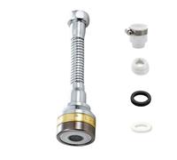 Three Levels Adjustable Brass Kitchen Faucet Aerator Extender Water Saving Anti Splash(14.9CM Adapter)
