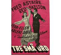Three Little Words Fred Astaire Vera-Ellen 1950 Vintage Old Danish Movie Program