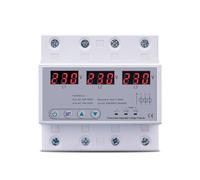 Three Phase voltmeter Adjustable Over and Under Voltage Protector 3 Phase Automatic Recovery Protective Device Reset 63A 380V EKFBQBGW