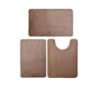 Three Piece Toilet, Bath Floor Mat, Shower, Absorbent, Non Slip Carpet, Soft and Comfortable, Laundry Room Per Bagno(Color 1)