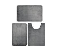 Three Piece Toilet, Bath Floor Mat, Shower, Absorbent, Non Slip Carpet, Soft and Comfortable, Laundry Room Per Bagno(Color 3)