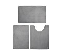 Three Piece Toilet, Bath Floor Mat, Shower, Absorbent, Non Slip Carpet, Soft and Comfortable, Laundry Room Per Bagno(Color 4)