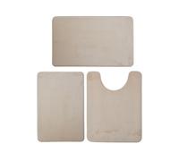 Three Piece Toilet, Bath Floor Mat, Shower, Absorbent, Non Slip Carpet, Soft and Comfortable, Laundry Room Per Bagno(Color 2)