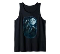 Three Raccoons Howling At The Moon 3 Raccoon Moon Canotta