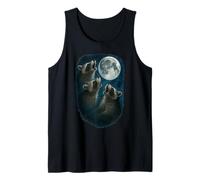 Three Raccoons Howling At The Moon 3 Raccoon Moon Canotta
