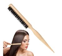 Three Row Styling Brush, Bristle Teasing Hairbrush, Detangling Curling Comb, Volume Boosting Hairbrush, Teasing Comb for Volume, Hair Care Styling Brush, Three Row Teasing Brush
