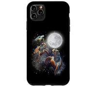 Three Sea Turtles Moon Howling At Moon Funny Parody Meme Custodia per iPhone 11 Pro Max