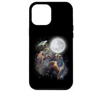 Three Sea Turtles Moon Howling At Moon Funny Parody Meme Custodia per iPhone 12 Pro Max