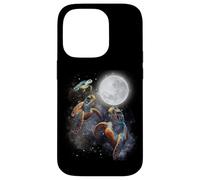 Three Sea Turtles Moon Howling At Moon Funny Parody Meme Custodia per iPhone 14 Pro