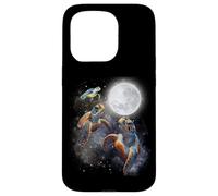 Three Sea Turtles Moon Howling At Moon Funny Parody Meme Custodia per iPhone 15 Pro