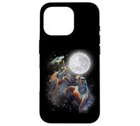 Three Sea Turtles Moon Howling At Moon Funny Parody Meme Custodia per iPhone 16 Pro