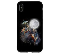 Three Sea Turtles Moon Howling At Moon Funny Parody Meme Custodia per iPhone XS Max
