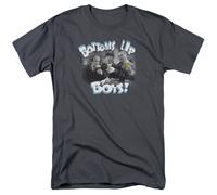 Three Stooges - Bottoms Up - T-Shirt A Maniche Corte Unisex Per Adulti - Grigio