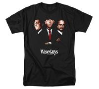 Three Stooges - Wiseguys - T-Shirt A Manica Corta Unisex Adulti - Nera