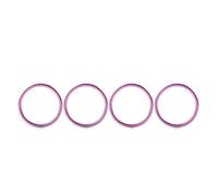 Three T FSFY 4 Pezzi Viola Anelli di Sfiato del Condizionatore d'Aria Accessori Interni per Audi A1 S1 8X 2010-2018