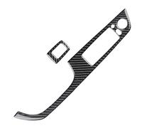 Three T FSFY - Pannello adesivo per interruttore alzacristalli con guida a sinistra, 2 pezzi, per BMW Serie 3 E92 05-12, in fibra di carbonio, colore: nero