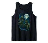 Three Tortoises Howling At The Moon 3 Turtle Moon Canotta