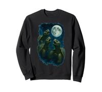 Three Tortoises Howling At The Moon 3 Turtle Moon Felpa