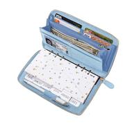 Three Way Cut Portafoglio per contanti, sistema tutto in uno, con 12 buste per contanti, 12 carte di bilancio mensili, 1 foglio pianificatore annuale, set completo di organizer per contanti