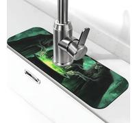 Three Witches in A Dark, tappetino per rubinetto della foresta inquietante per lavello della cucina, tappetino super assorbente, tappetino per lavello per cucina, bagno, bar, rubinetto, decorazione