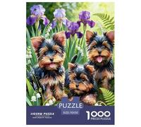 Three Yorkshire Terrier Puppies Puzzle Giochi 1000 Pezzi Per Adulti E Ragazzi Arte Animal Puzzle Adulti Idea Regalo Per 70x50cm/1000pcs
